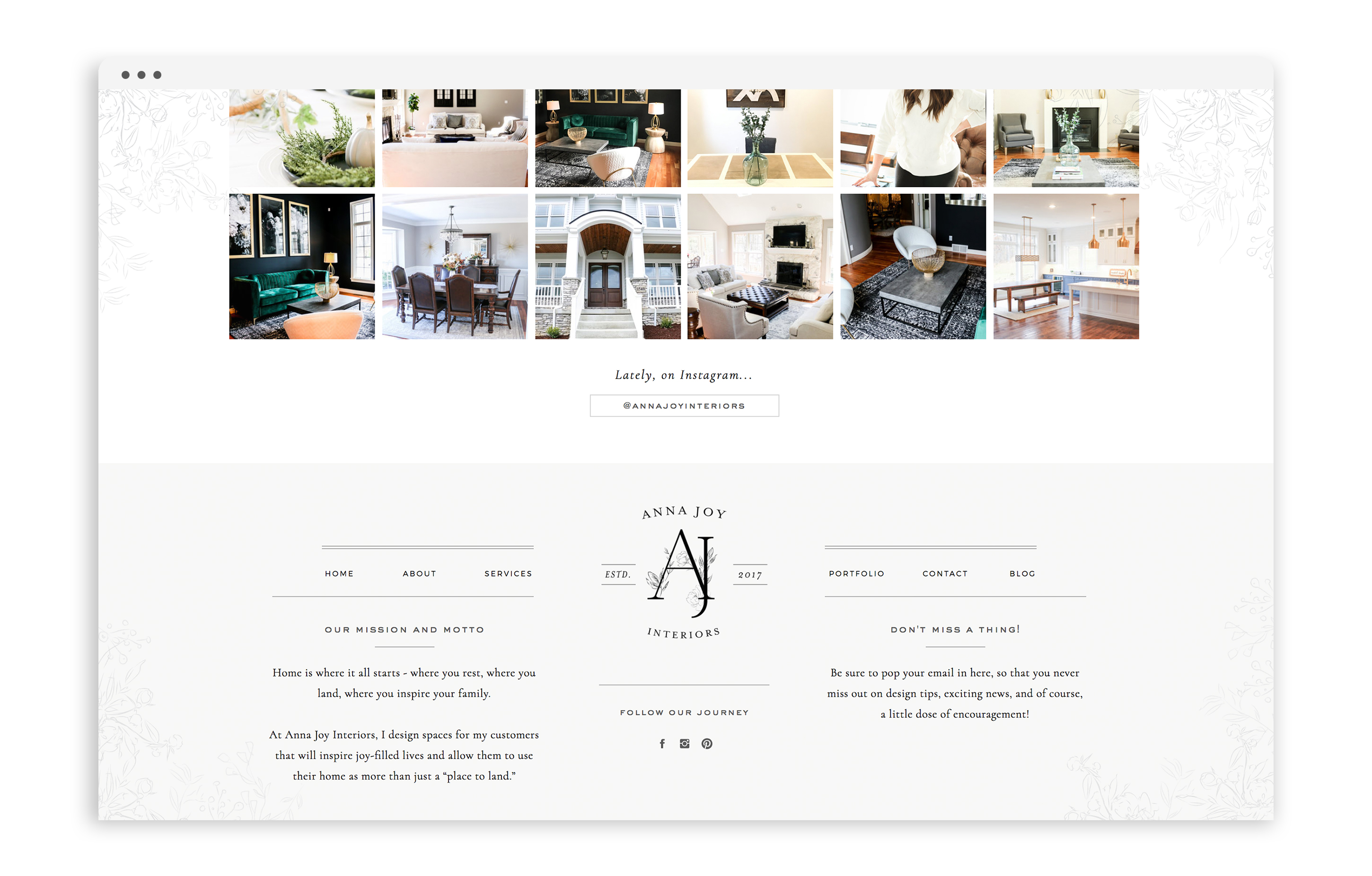 Anna Joy Interiors - Showit Web Design for Interior Designer - With Grace and Gold - 4